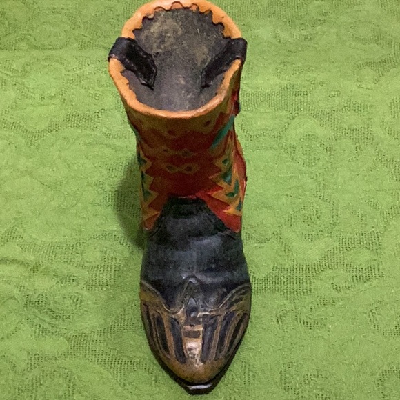 Cowboy Business Card Holder and Cowboy Boot Figurine - Picture 6 of 7